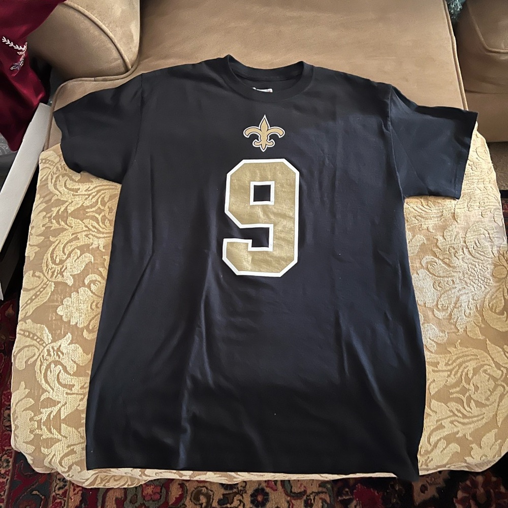 Drew Brees NFL Team Apparel New Orleans Saints Short Sleeve Tee NWOT